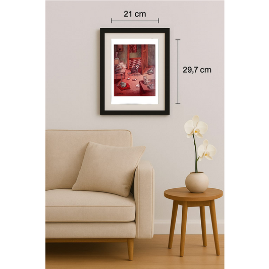 Mehmet Karaman 29x21cm Orijinal Karikatür Tablo BOD00055