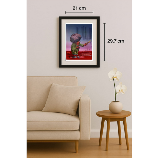 Mehmet Karaman 29x21cm Orijinal Karikatür BOD00126