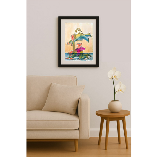 Ignjat Gatalo 43x30cm Orijinal Karikatür BOD00225