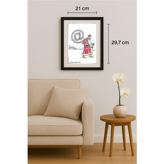 Porumbita Mihaita 29x21cm Orijinal Karikatür BOD00272