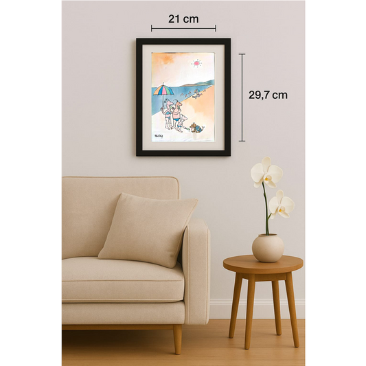 Ye Ting 29x21cm Orijinal Karikatür BOD00382
