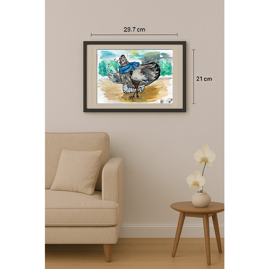 Irina Kran 29x21cm Original Cartoon BOD00384