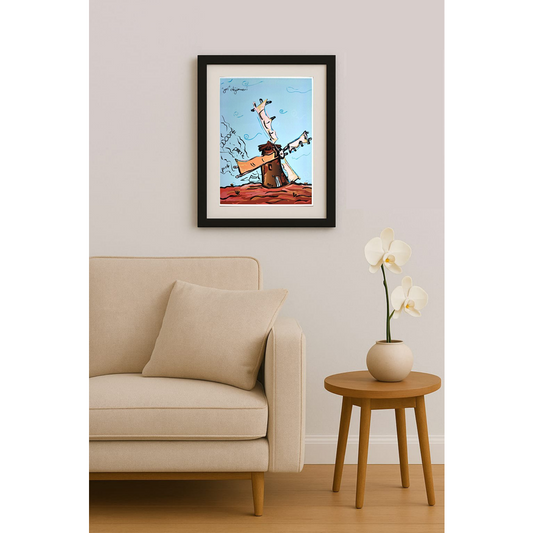 Duygu Saraçoğlu 29x21cm Orijinal Karikatür BOD00470