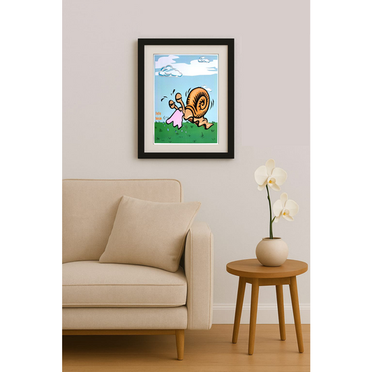 Duygu Saraçoğlu 29x21cm Orijinal Karikatür BOD00471