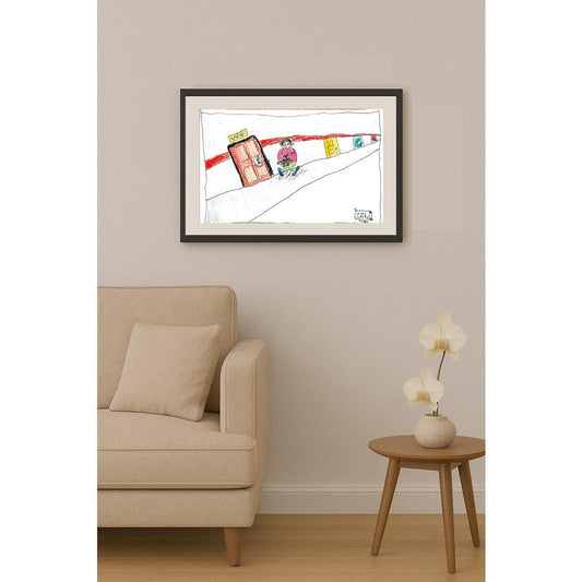 Dinç Çiftçi 29x21cm Orijinal Karikatür BOD00610