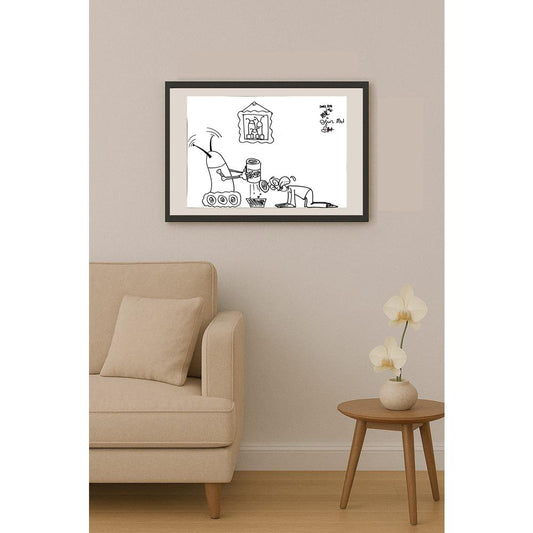 Deniz Koç 43x30cm Orijinal Karikatür BOD00877