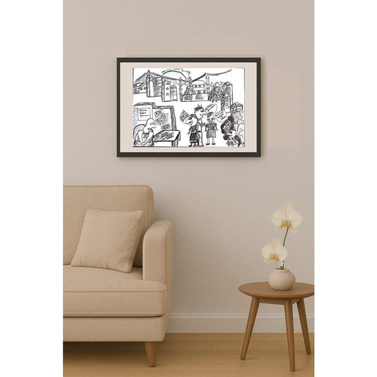 Dilara Güç 29x21cm Orijinal Karikatür BOD01156