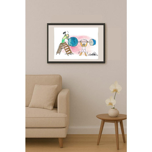 Zhang Si Qi 29x21cm Orijinal Karikatür BOD01415