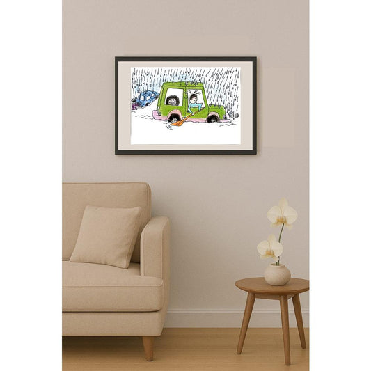 Zhang Si Qi 29x21cm Orijinal Karikatür BOD01435