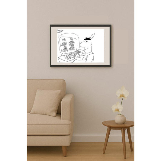 Emre Kızılkaya 43x30cm Orijinal Karikatür BOD01457