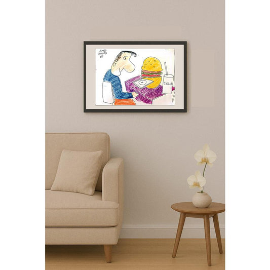 Emre Kızılkaya 43x30cm Orijinal Karikatür BOD01464