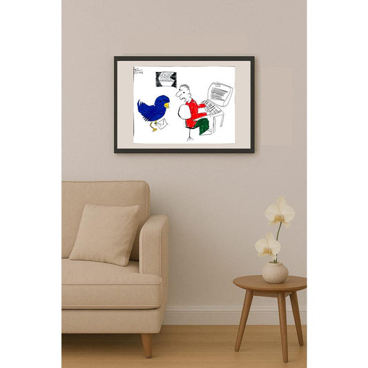 Emir Berkant Çetindağ 43x30cm Orijinal Karikatür BOD01496