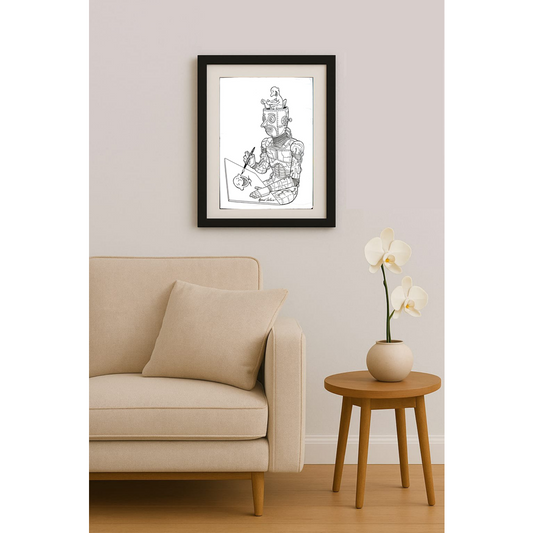 Afonso Carlos Fernandes 29x21cm Orijinal Karikatür BOD01553