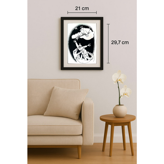 Anatoly Apchel 29x21cm Orijinal Karikatür BOD01756