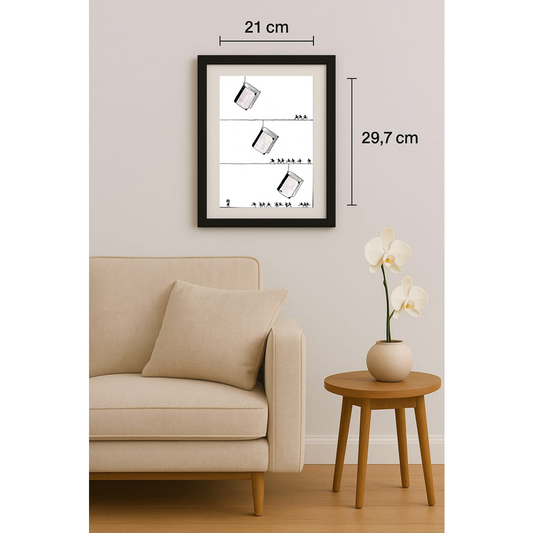 Petr Musalek 29x21cm Orijinal Karikatür BOD01774