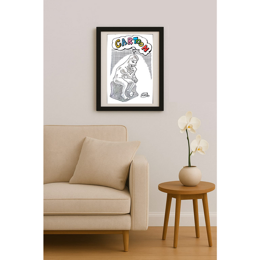 Sergio Alejandro 26x17cm Orijinal Karikatür BOD01789