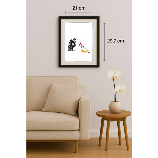 Anton Dragos 29x21cm Orijinal Karikatür BOD01867