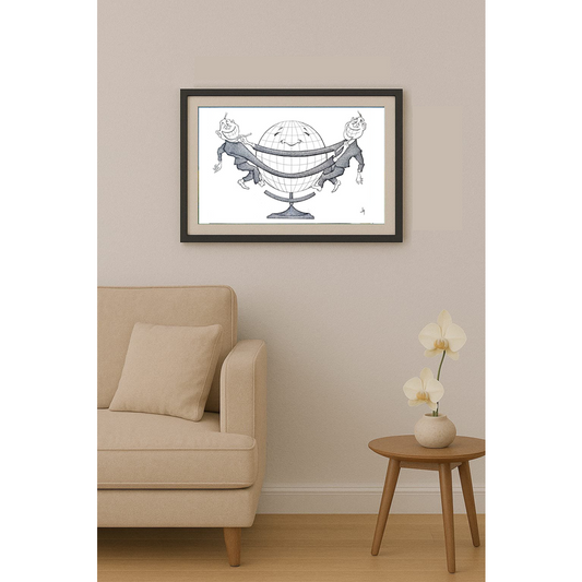 Oscar Manuel Rodriguez Ochoa 43x30cm Orijinal Karikatür BOD01987