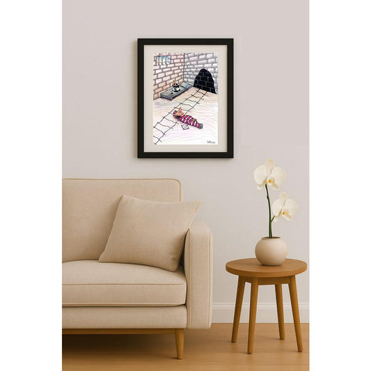 Seyran Caferli 43x30cm Orijinal Karikatür BOD02509