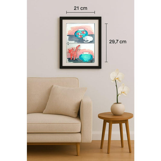 Octovian Covaci 29x21cm Orijinal Karikatür BOD02929