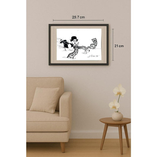 Gheorghita Ghinea Uriasu 29x21cm Orijinal Karikatür BOD02948