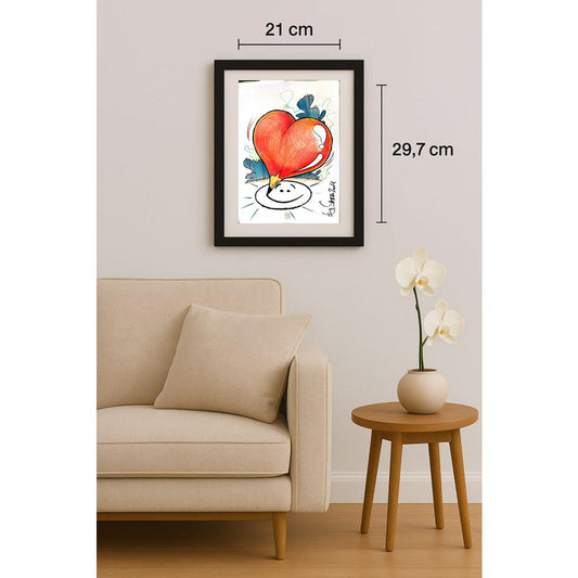 Mancos Sarro 29x21cm Orijinal Karikatür BOD02972
