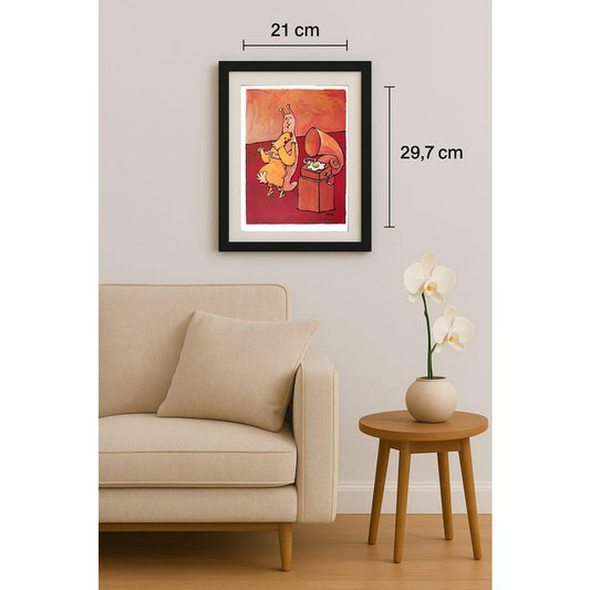 Jhring Walter 29x21cm Orijinal Karikatür BOD03004