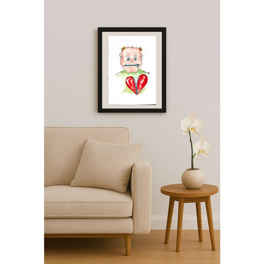 Winfried Besslich 29x21cm Orijinal Karikatür BOD04018