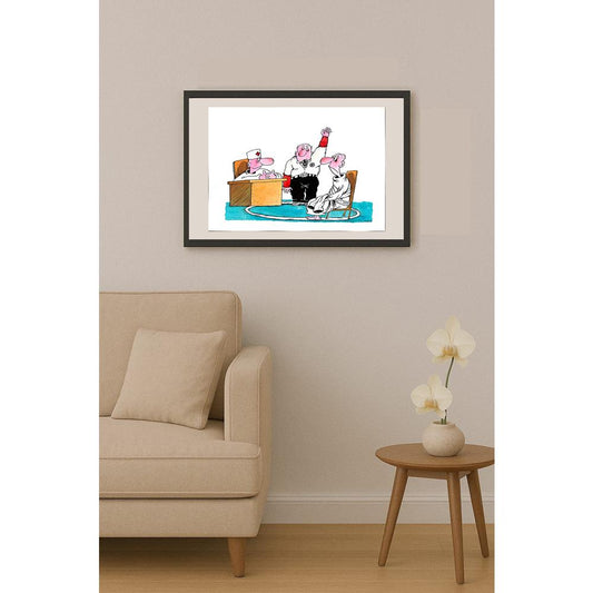 Olexander Dubovskyi 29x21cm Orijinal Karikatür BOD04312