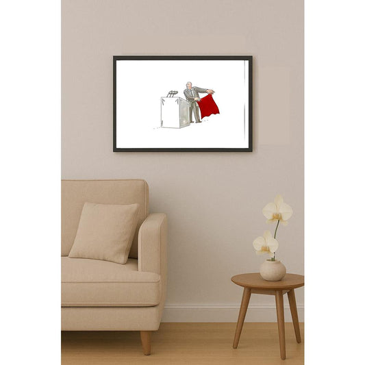 Lubomir Kotrha 29x21cm Orijinal Karikatür BOD04976