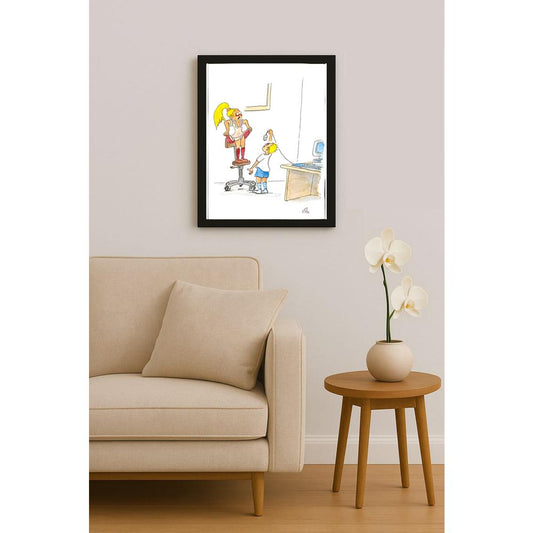 Kresimir Filipan 39x33cm Orijinal Karikatür BOD05849