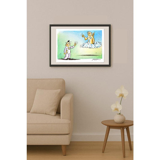 Şahin Bostancı 35x25cm Orijinal Karikatür BOD06461