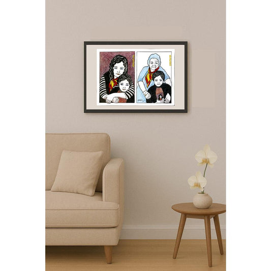 Nazmiye Zeber 43x30cm Orijinal Karikatür BOD06557