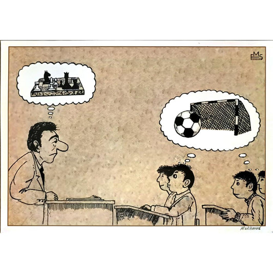 Eshonkulov Makhmudjon 29x21cm Orijinal Karikatür BOD06597