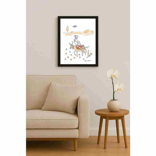 Mihai Gabriel Boboc HodjA.I. Kişiye Özel Sertifikalı Sınırlı Fine Art Karikatür Baskı CAD00004