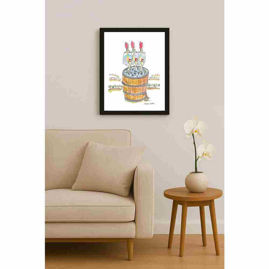 Mihai Gabriel Boboc Moulin Rouge Kişiye Özel Sertifikalı Sınırlı Fine Art Karikatür Baskı CAD00009