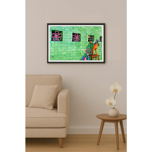 Eshonkulov Maxmudjon In Prison Kişiye Özel Sertifikalı Sınırlı Fine Art Karikatür Baskı CAD00027