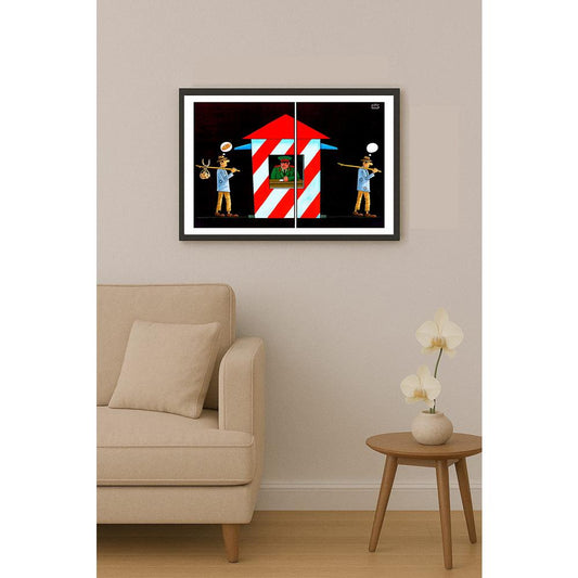 Eshonkulov Maxmudjon Customs Kişiye Özel Sertifikalı Sınırlı Fine Art Karikatür Baskı CAD00031