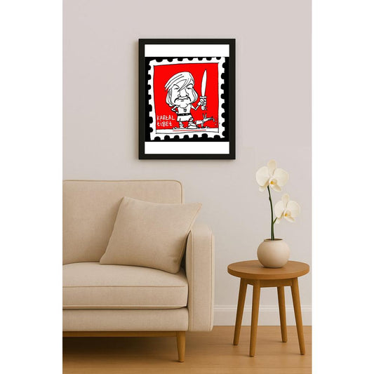 Hayati Boyacıoğlu Kişiye Özel Sertifikalı Sınırlı Fine Art Karikatür Baskı CAD00099