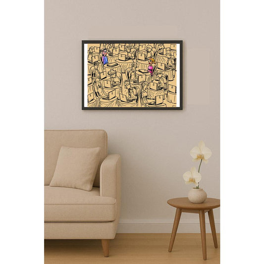 Oğuz Gürel Kişiye Özel Sertifikalı Sınırlı Fine Art Karikatür Baskı CAD00137