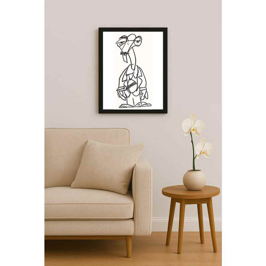 Nezih Danyal Tipler Kişiye Özel Sertifikalı Sınırlı Fine Art Karikatür Baskı NTP00012