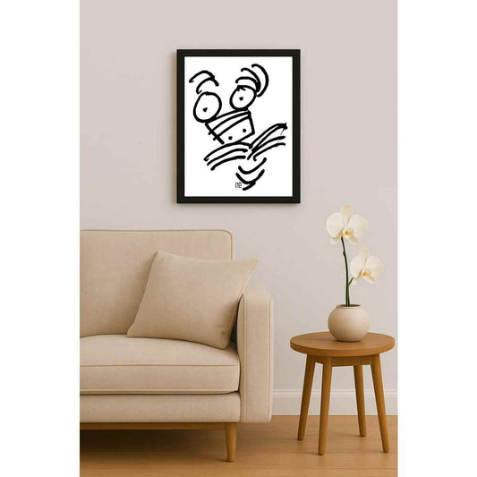 Nezih Danyal Tipler Kişiye Özel Sertifikalı Sınırlı Fine Art Karikatür Baskı NTP00028