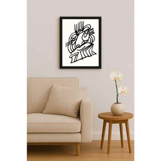 Nezih Danyal Tipler Kişiye Özel Sertifikalı Sınırlı Fine Art Karikatür Baskı NTP00051