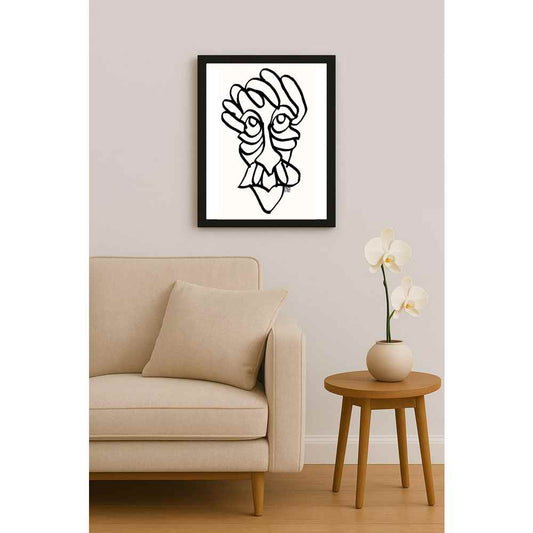 Nezih Danyal Tipler Kişiye Özel Sertifikalı Sınırlı Fine Art Karikatür Baskı NTP00055