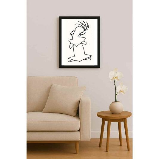 Nezih Danyal Tipler Kişiye Özel Sertifikalı Sınırlı Fine Art Karikatür Baskı NTP00113