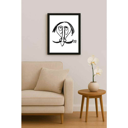 Nezih Danyal Tipler Kişiye Özel Sertifikalı Sınırlı Fine Art Karikatür Baskı NTP00223