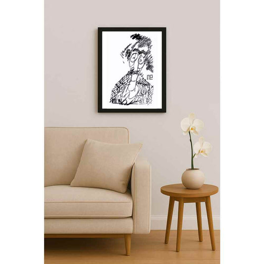 Nezih Danyal Tipler Kişiye Özel Sertifikalı Sınırlı Fine Art Karikatür Baskı NTP00224