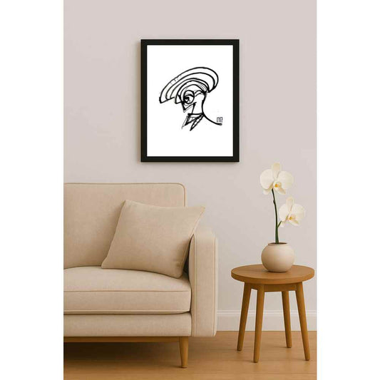 Nezih Danyal Tipler Kişiye Özel Sertifikalı Sınırlı Fine Art Karikatür Baskı NTP00316