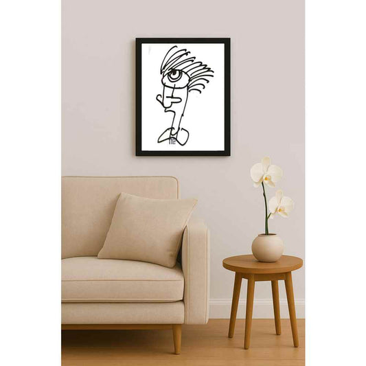 Nezih Danyal Tipler Kişiye Özel Sertifikalı Sınırlı Fine Art Karikatür Baskı NTP00318