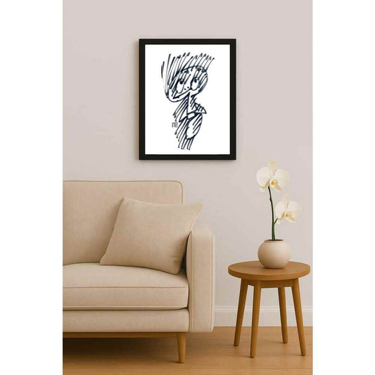 Nezih Danyal Tipler Kişiye Özel Sertifikalı Sınırlı Fine Art Karikatür Baskı NTP00340